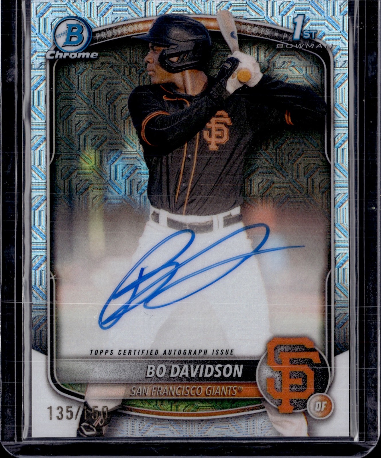 2025 Bowman Chrome Bo Davidson 1st Bowman HTA Choice Auto 135/150