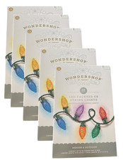 Lot of 5 Wondershop LED Faceted C9 String Lights 25ct Multicolor 16ft Indoor Out