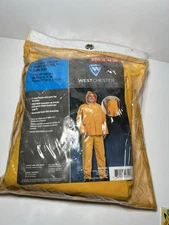 Westchester 3-Piece Yellow Rain Suit Hooded 2XL Suspenders Jacket  NEW In Bag