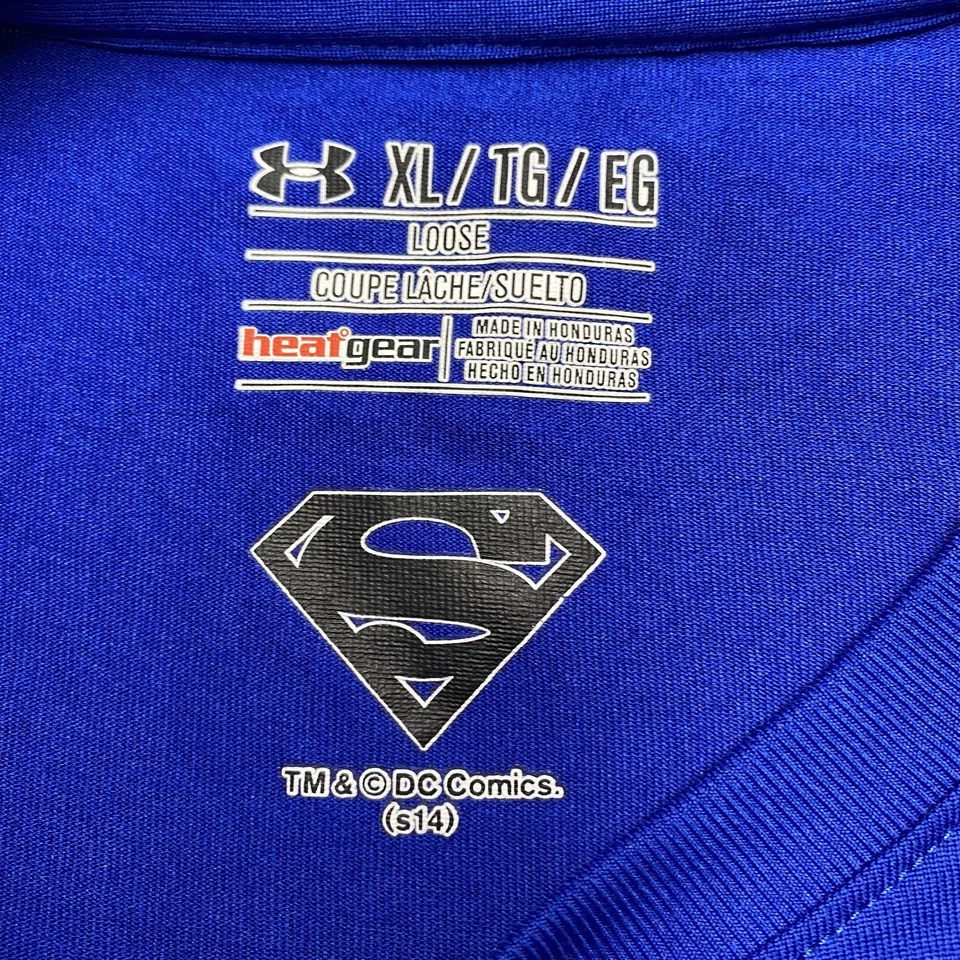 Рубашка мужская Under Armour XL синяя HeatGear Superman графическая DC Comics 1249871 - Изображение 3 из 4