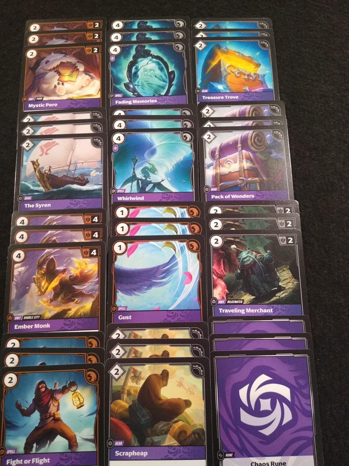 RIFTBOUND LEAGUE OF LEGENDS 516 CARD 3X UNCOMM/COMMON/RUNE/BATTLEFIELD/TOKEN SET