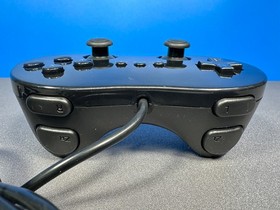 NINTENDO WII PRO CONTROLLER BLACK WIRED REMOTE CLASSIC GAMEPAD SMASH USA SELLER
