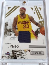 2009 Rookies & Stars LeBron James #PATCH GOLD /250 Game Worn Jersey - Rare