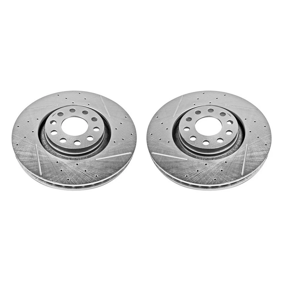 PowerStop EBR637XPR Brake Rotors For Audi S4 2000-2002 Front - Imagem 2 de 4