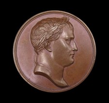 FRANCE 1821 DEATH OF NAPOLEON ON ST HELENA 41mm MEDAL - BY BRENET