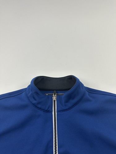 Pebble Beach Jacket Mens Medium Blue Full Zip Golf Casual Performance - Picture 3 of 7