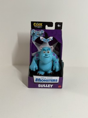 Disney Pixar Click Figs SULLEY 3'' Action Move Click to Change Figure 2 Poses NEW