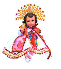 Traje Virgen de Guadalupe para Ni o Dios. Baby Jesus Outfit.