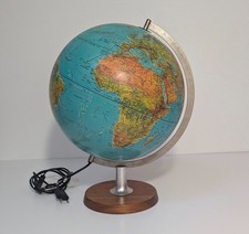 70er Scan Globe aus Glas Type II Dänemark Vintage Leuchtglobus