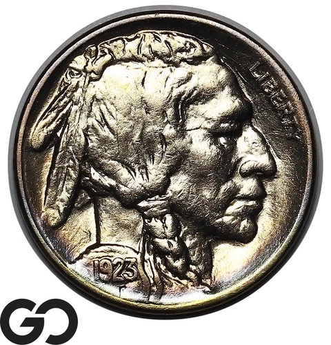 1923-S Buffalo Nickel, Beautiful Typical Strike Choice Uncirculated++ Key Date!
