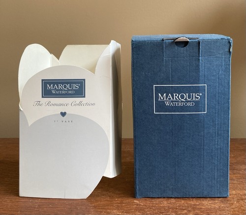 MARQUIS BY WATERFORD Romance Collection Crystal Vase - 7"- Engraved - Picture 6 of 7
