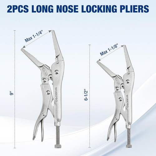 WORKPRO 5-Piece Locking Pliers Set, Tool Vice Grips with... - Picture 7 of 8