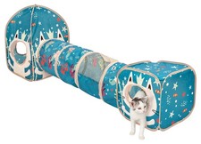Ocean Themed Cat Play Furniture Set Collapsible PopUp Toys Tunnel House