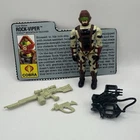 GI Joe 1990 Rock Viper v1 100% Complete Vintage ARAH Figure With File Card