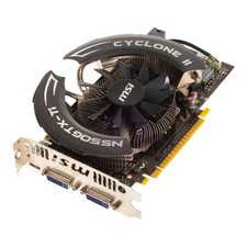 Graphics Card MSI NVIDIA GEFORCE GTX 550 Ti 1GB N550GTX-Ti CYCLONE II GDDR5 PCIe