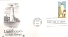 LIGHTHOUSE SANDY HOOK NEW JERSEY 1990 PCS CACHET FDC VF  UNADDR