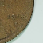 1914-D LINCOLN WHEAT Penny, CENT, Key Date, Good