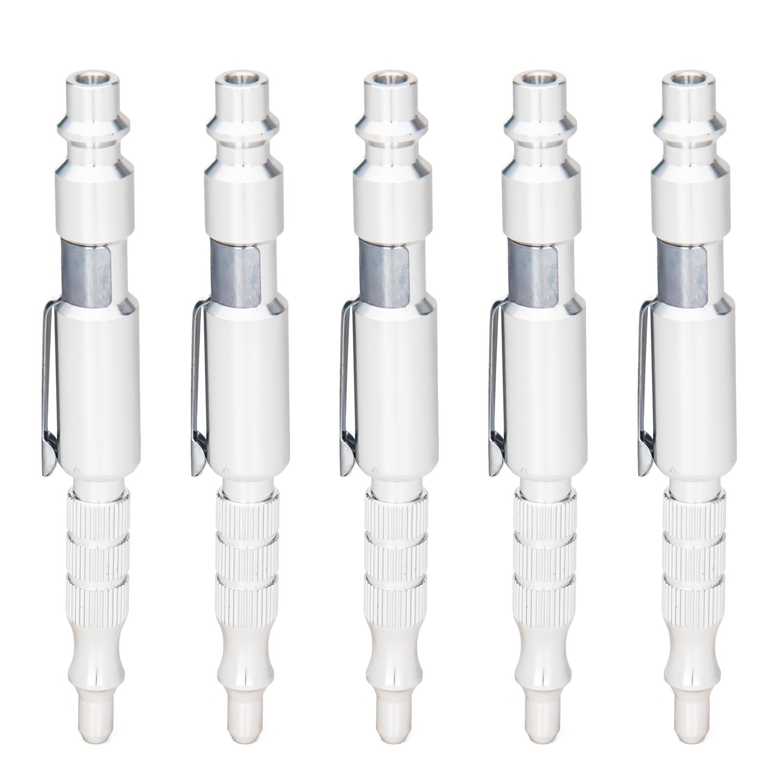Air Blow Gun 5 PCS 1/4" I/M Type Plug Adjustable Pocket Blow Gun Nozzle Kit