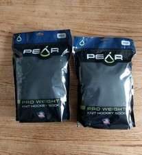 NWT Lot Of 2 Pear Pro Weight Knit Hockey Socks Adult 30-32" Black