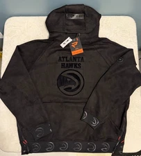 Pro Standard Atlanta Hawks Functional Suede Hoodie LARGE