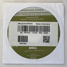 Dell Microsoft Windows 7 Home Premium 64-Bit Install Reinstallation, Driver Util