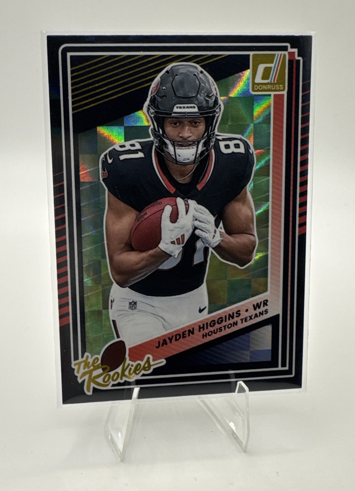 2025 Jayden Higgins Panini Donruss The Rookies Rookie Card #11 Houston Texans