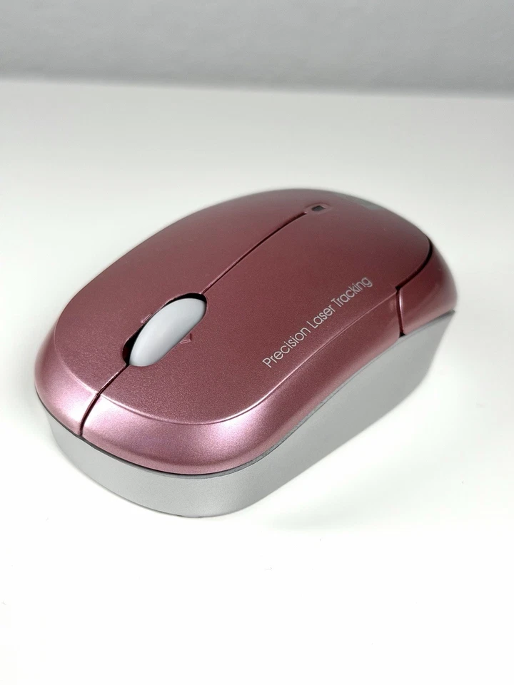 Lote 10 Auténticos Ratones HP Inalámbricos Láser Precisión Rosa con Receptor USB Caja Abierta Foto 4 de 4