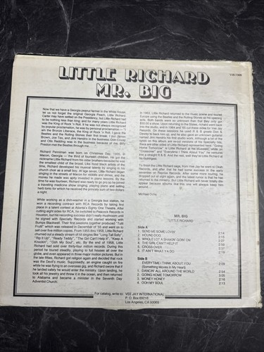 LITTLE RICHARD - Mr Big (VeeJay) - 12" Vinyl Record LP - VG+ - Picture 2 of 2