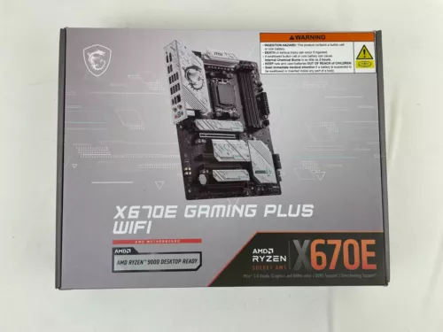 MSI X670E GAMING PLUS WIFI AMD Ryzen AM5 DDR5 ATX Motherboard (Please Read)