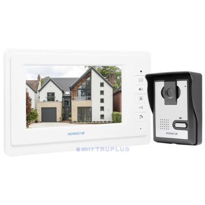 Homsecur 7 Zoll Video Türklingel Gegensprechanlage mit Infrarotkamera & regendichter Abdeckung