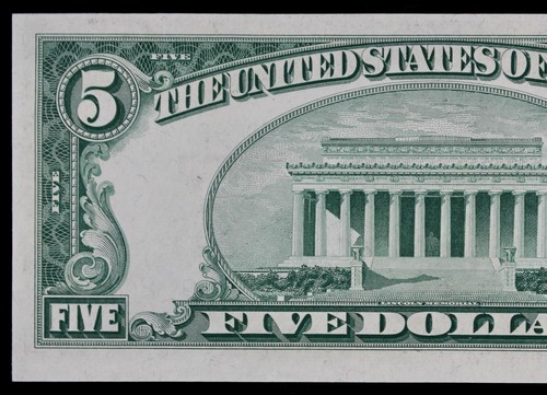 $5 1950E CU Star Federal Reserve Note B28407997* series E, five dollar, New York - Picture 6 of 7