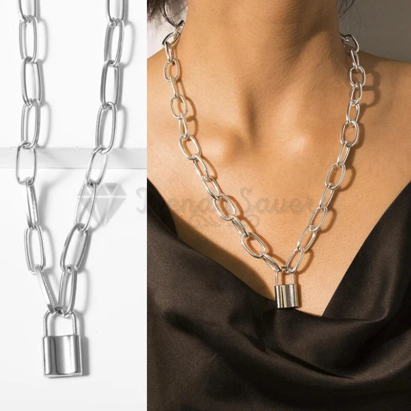 Chain link outlet lock necklace