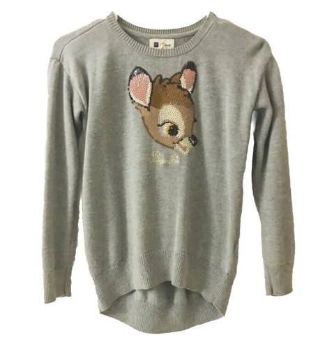 Lot Of 2 Zara Peanuts Snoopy Jacket & Gap Bambi Sweater Pullover Girls Sz M (8) - Picture 15 of 24