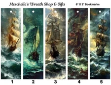Pirate Ship Themed Bookmarks