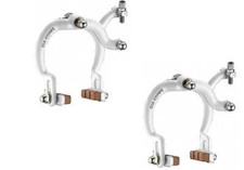 Dia-Compe MX890 Brake Callipers Front  Rear Set Suit Old School BMX White