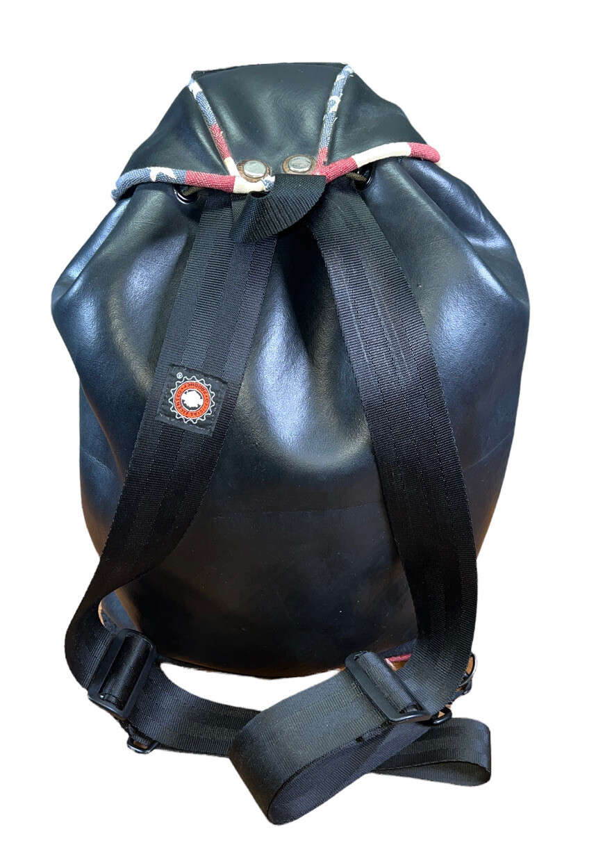 HARLEY DAVIDSON Vintage drawstring backpack Bag Rubber Canvas 1970’s ...