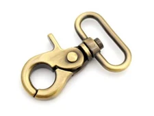 CRAFTMEMORE Trigger Snap Hook Metal Swivel Lobster Clasps Purse Bag Clips Qua...