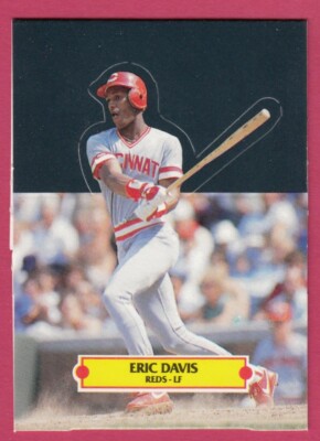 1988 Donruss Pop-Ups # 16 Eric Davis -- Cincinnati Reds -- Box 757
