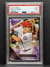 2016 Topps Trea Turner RC TOUGH PURPLE PSA 9 **POP 1** 1 Toys R Us Exclusive