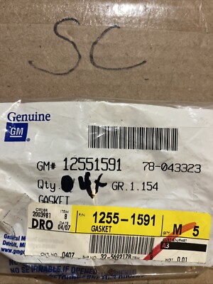 Genuine GM OEM 12551591 Water Outlet Gaskets (4 Pack) NOS | eBay