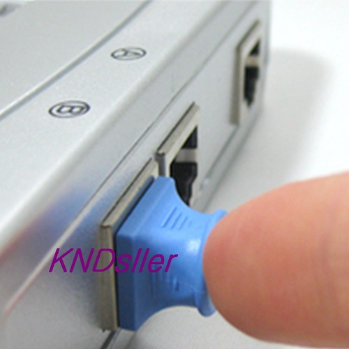100 PCS Blue RJ45 Port Jack Dust Protective cover Caps Port Cover and Protector - Picture 3 of 3