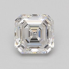 2.08 Cts ASSCHER Cut IGI Certified Lab Grown CVD Diamond F Color VS2 Clarity