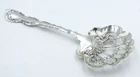 Unused Vintage Antique GORHAM STRASBOURG Sterling Silver Pierced Bon-Bon Spoon