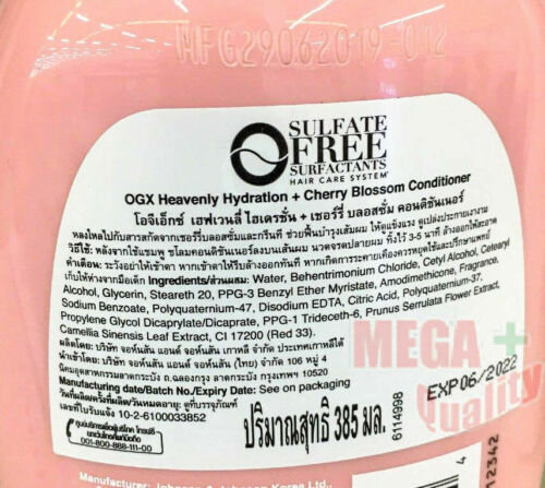 OGX SPONSORED Organix Rejuvenating Cherry Blossom Ginseng Conditioner 13 Fl.oz. - Picture 3 of 3