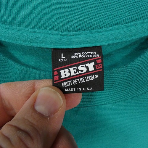 Vintage Math Triathlon 1994 Shirt Adult Large Turquoise Single Stitch USA - Picture 9 of 14
