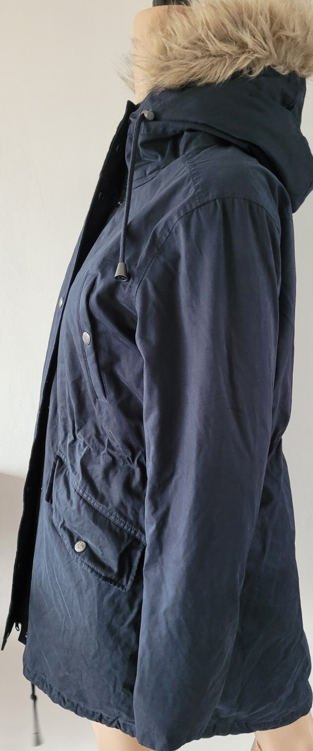 FATFACE Women's Judy Parka Jacket Coat Navy Size uk… Gem