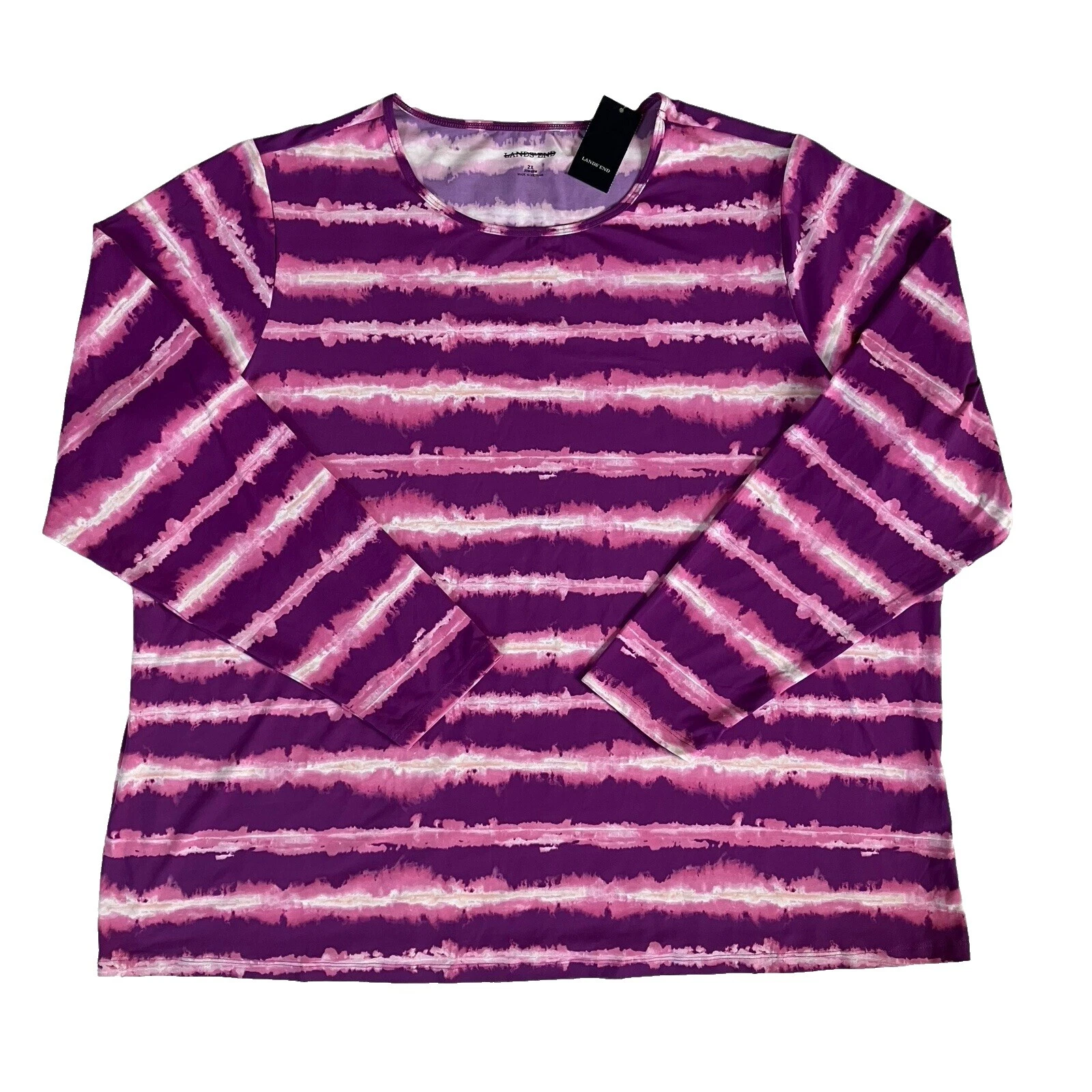 Lands 'End Top de rayas de negocios para De mujer