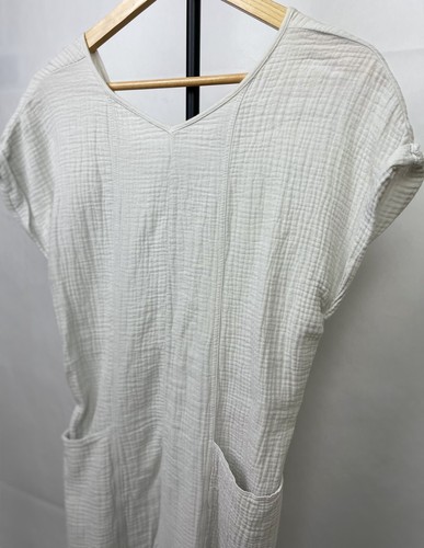 Zara Kids Girls Jumpsuit Size 13-14 Short Sleeve Textured Cotton Backless Pocket - Picture 9 of 13