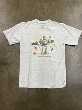 Vintage Toy Story Shirt Medium Disney All Sport Buzz Made in USA Single Stitch
