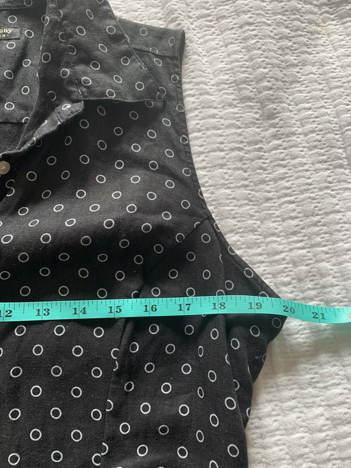 Polo Ralph Lauren pleated Linen Pickleball Dress Women’s Size 14 Black